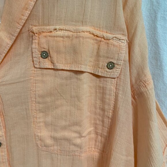 Free People Intimately Sleep Talk Shirt Electric Peach Size XS NWOT - Picture 5 of 10